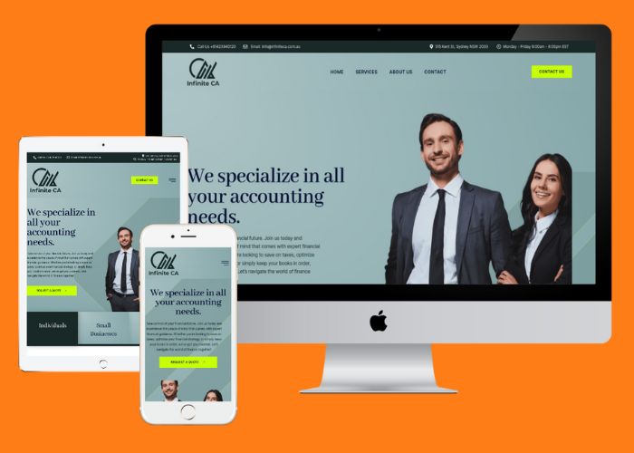 Website Design For Accounting, Investment Services Company